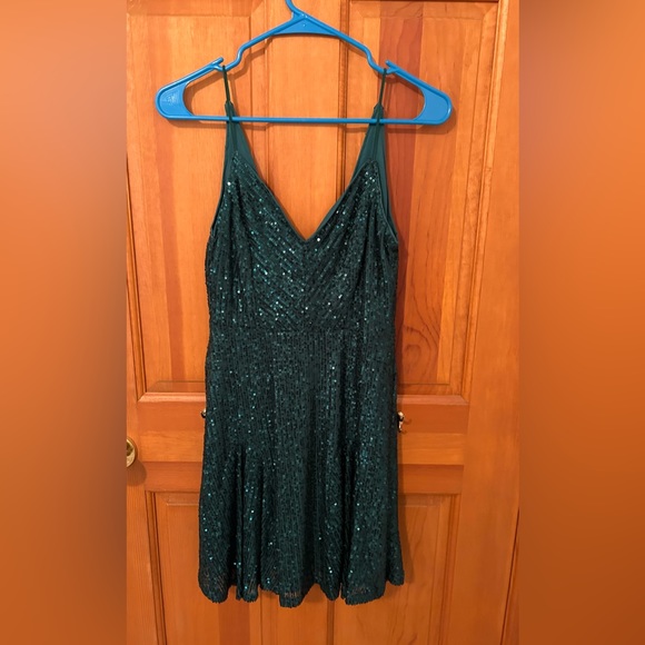 Lulus | Dresses | Lulus Green Sequin Homecoming Dress Size S | Poshmark
